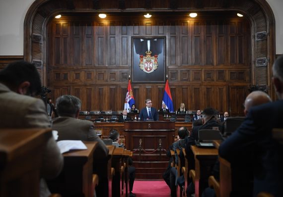 Obraćanje predsednika Republike Srbije poslanicima na Trećoj posebnoj sednici u okviru 13. saziva Narodne Skupštine Srbije