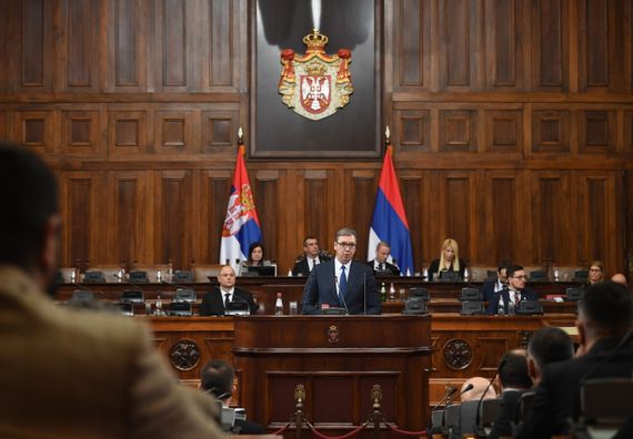 Obraćanje predsednika Republike Srbije poslanicima na Trećoj posebnoj sednici u okviru 13. saziva Narodne Skupštine Srbije