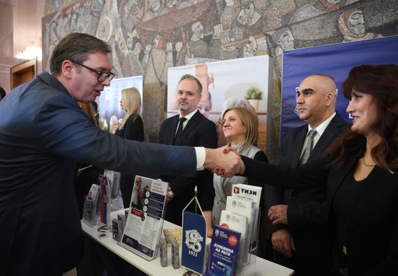 Predsednik Vučić prisustvovao skupu povodom obeležavanja 100 godina penzijskog sistema u Srbiji
