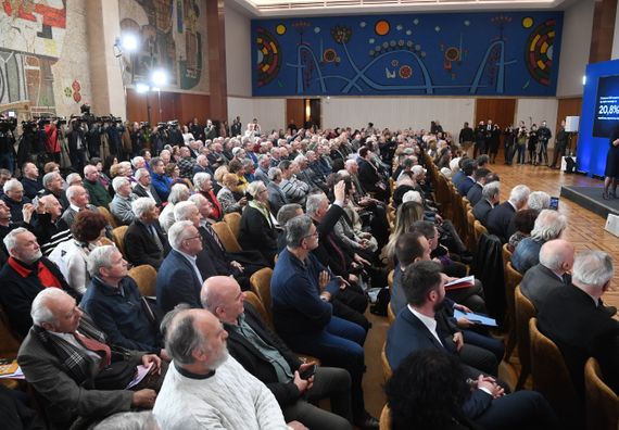 Predsednik Vučić prisustvovao skupu povodom obeležavanja 100 godina penzijskog sistema u Srbiji