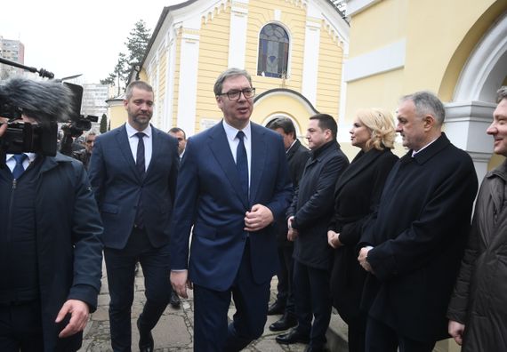 Predsednik Vučić prisustvovao Sretenjskoj akademiji ”Knežev zapis”