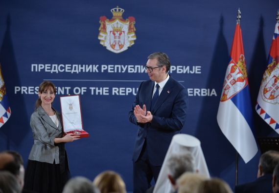 Додела одликовања заслужним појединцима и институцијама поводом Дана државности Србије