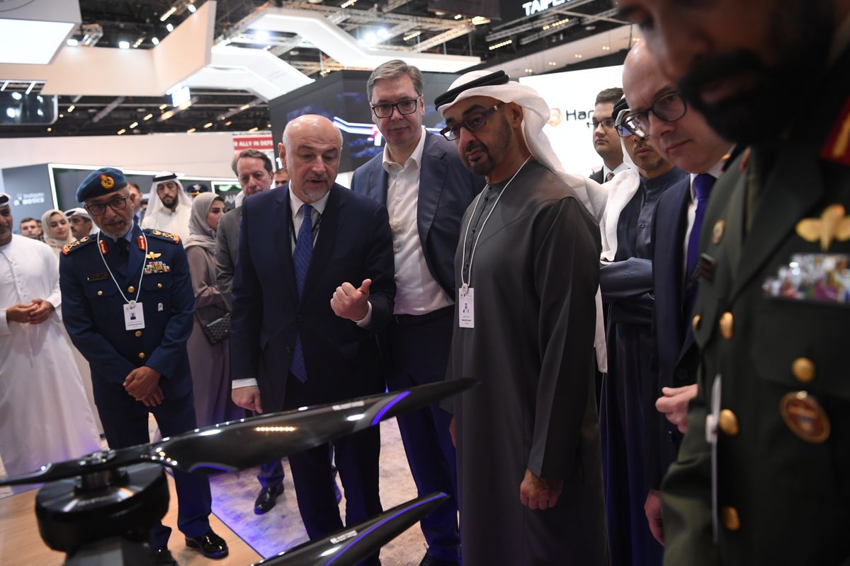 Председник Вучић присуствовао отварању Међународног сајма наоружања IDEX у Абу Дабију