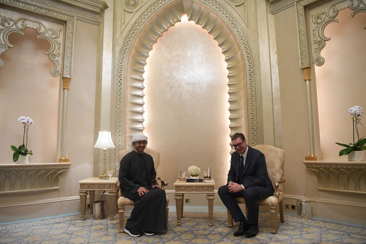 Председник Вучић присуствовао отварању Међународног сајма наоружања IDEX у Абу Дабију