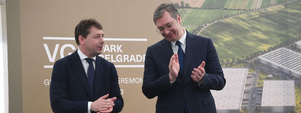 Predsednik Vučić prisustvovao obeležavanju početka radova na izgradnji industrijskog parka "VGP Park Beograd"