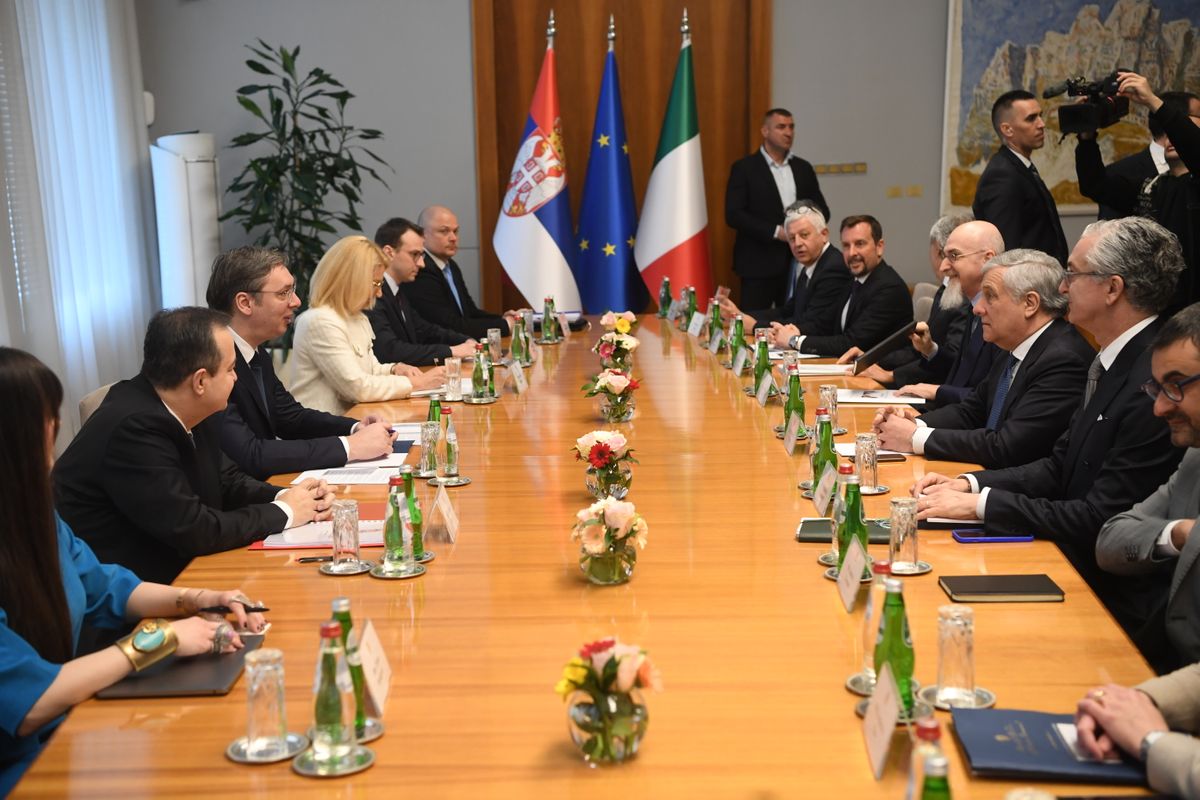 Sastanak sa potpredsednikom Saveta ministara i ministrom spoljnih poslova i međunarodne saradnje Republike Italije
