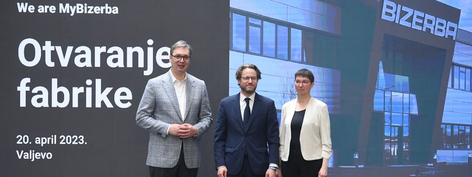 Predsednik Vučić prisustvovao ceremoniji otvaranja fabrike "Bizerba"