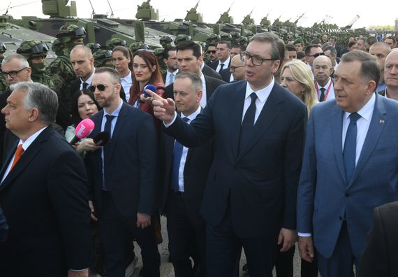 Predsednik Vučić prisustvovao prikazu sposobnosti Vojske Srbije „Granit 2023”