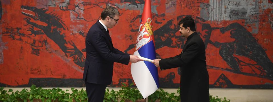 Акредитивна писма амбасадора Исламске Републике Пакистан и амбасадора који покривају Републику Србију на нерезиденцијалној основи