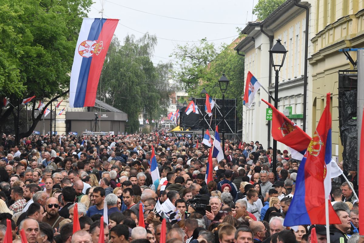 Obraćanje predsednika Vučića na velikom narodnom mitingu u Pančevu