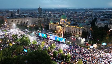 Обраћање председника Вучића на великом народном скупу "Србија наде"