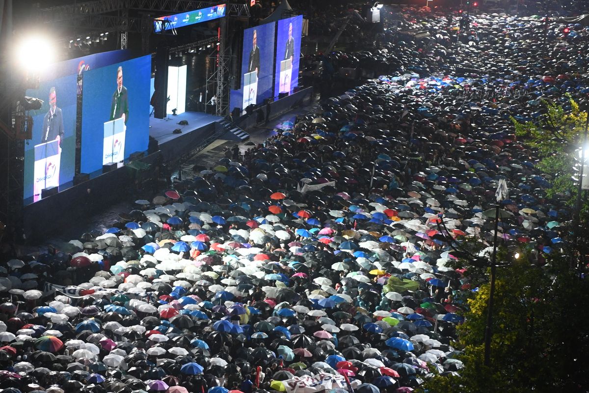 Obraćanje predsednika Vučića na velikom narodnom skupu 