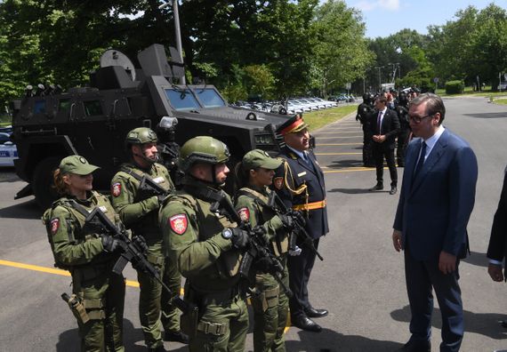 Predsednik Vučić prisustvovao manifestaciji povodom obeležavanja Dana Ministarstva unutrašnjih poslova i Dana policije