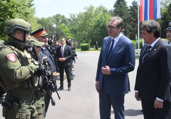 Председник Вучић присуствовао манифестацији поводом обележавања Дана Министарства унутрашњих послова и Дана полиције