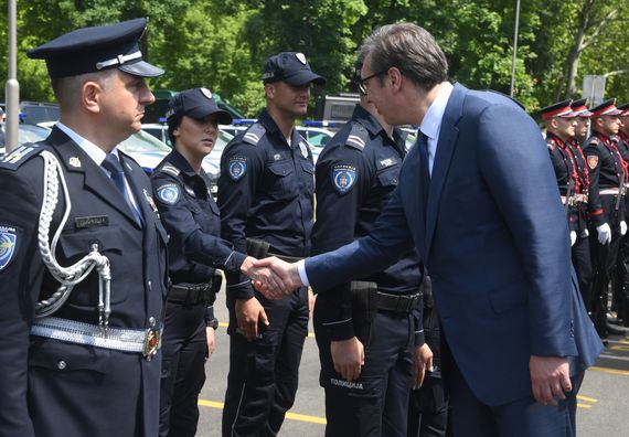 Predsednik Vučić prisustvovao manifestaciji povodom obeležavanja Dana Ministarstva unutrašnjih poslova i Dana policije