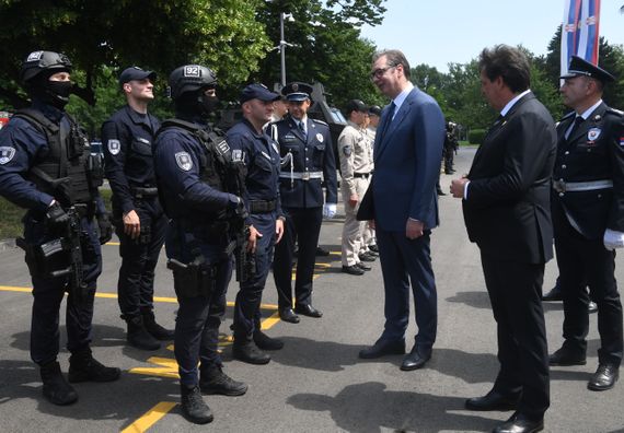 Predsednik Vučić prisustvovao manifestaciji povodom obeležavanja Dana Ministarstva unutrašnjih poslova i Dana policije