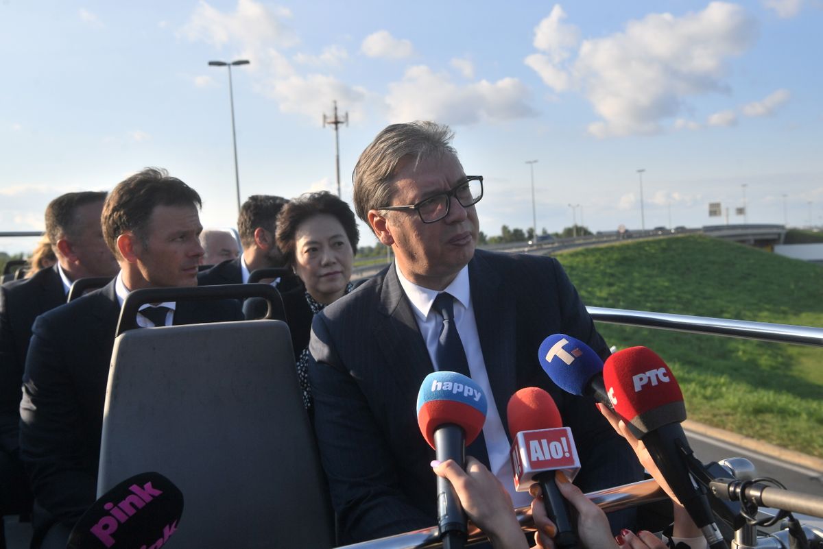 Predsednik Vučić prisustvovao ceremoniji otvaranja obilaznice oko Beograda