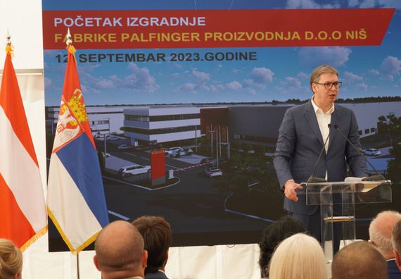 Predsednik Vučić prisustvovao obeležavanju početka radova na izgradnji fabrike kompanije 