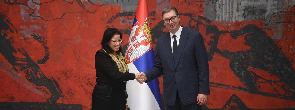 Predsednik Vučić primio akreditivna pisma novoimenovane ambasadorke Republike Tunis