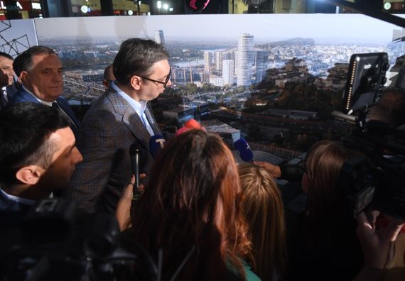 Svečana ceremonija otvaranja železničke stanice Beograd centar u Prokopu