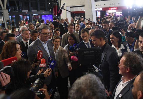 Svečana ceremonija otvaranja železničke stanice Beograd centar u Prokopu