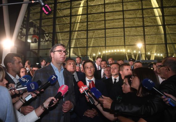 Svečana ceremonija otvaranja železničke stanice Beograd centar u Prokopu