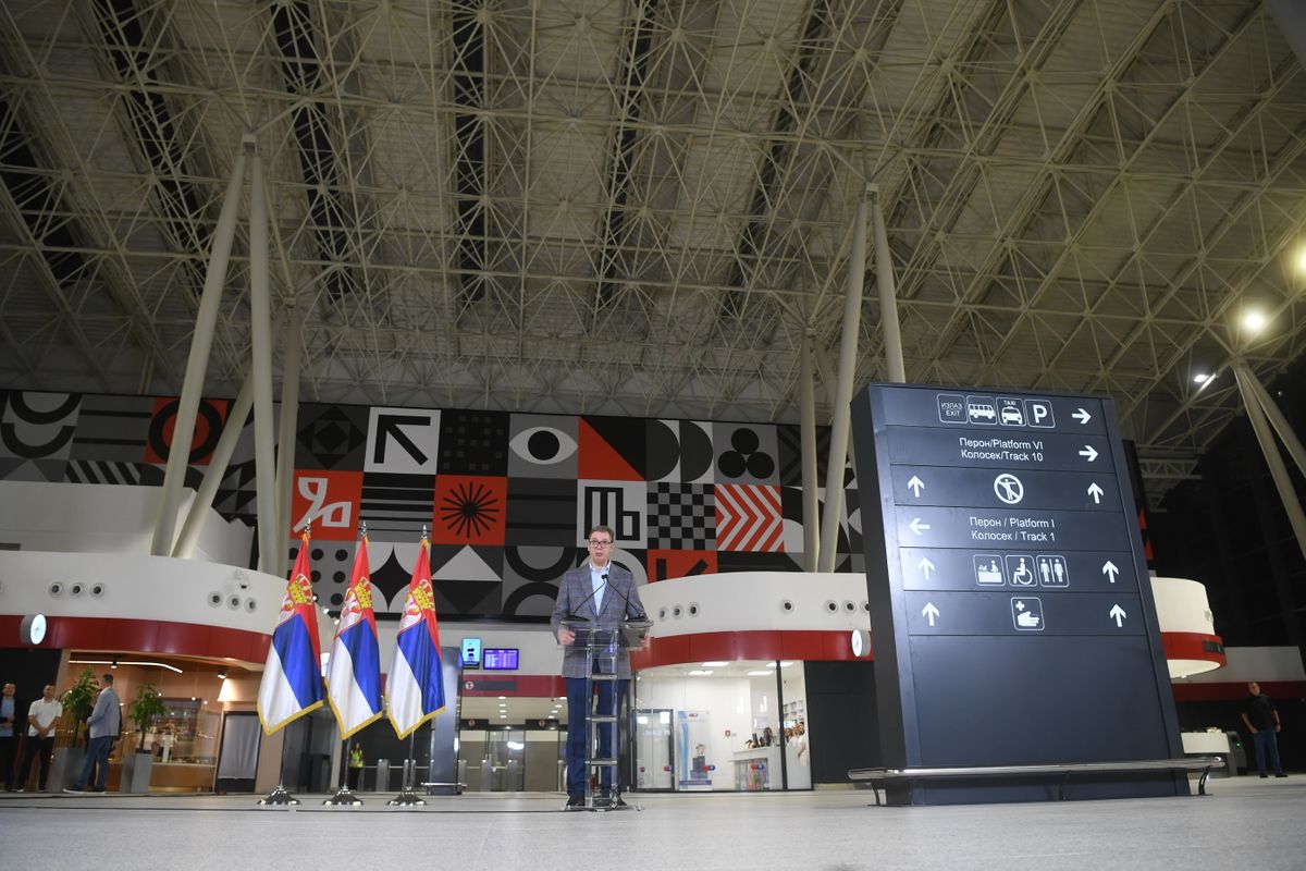 Svečana ceremonija otvaranja železničke stanice Beograd centar u Prokopu