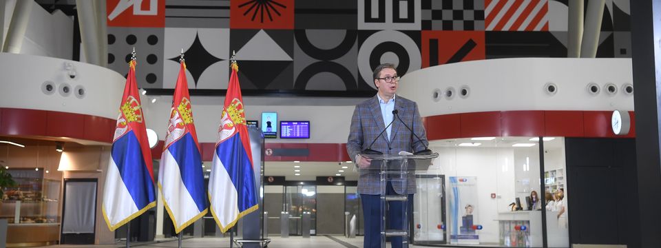 Svečana ceremonija otvaranja železničke stanice Beograd centar u Prokopu