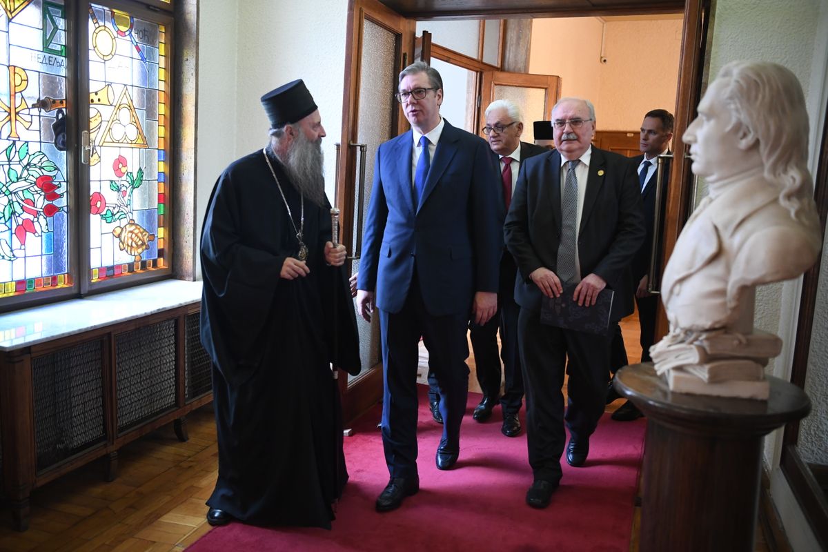 Predsednik Vučić prisustvovao svečanosti obeležavanja Dana Srpske akademije nauka i umetnosti