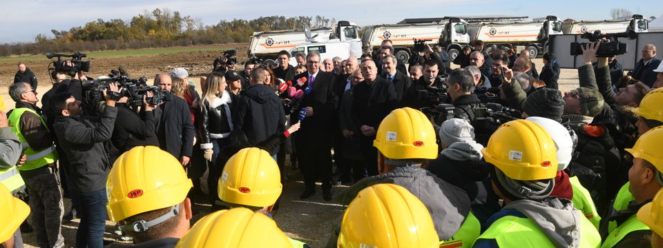 Obilazak početka radova na izgradnji brze saobraćajnice Slepčević-Badovinci