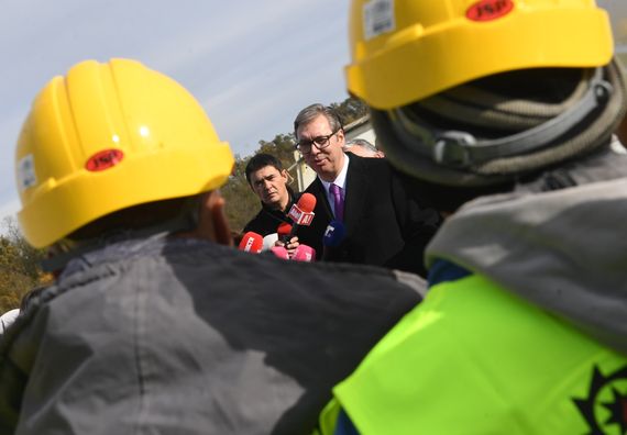 Obilazak početka radova na izgradnji brze saobraćajnice Slepčević-Badovinci