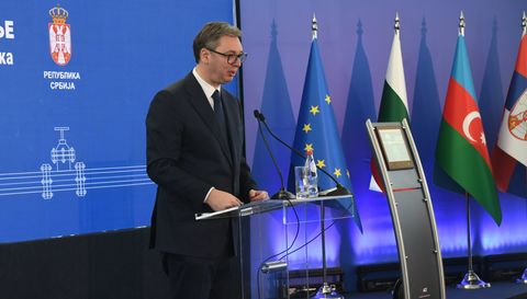 Председник Вучић присуствовао церемонији обележавања пуштања у рад Гасног интерконектора Србија- Бугарска