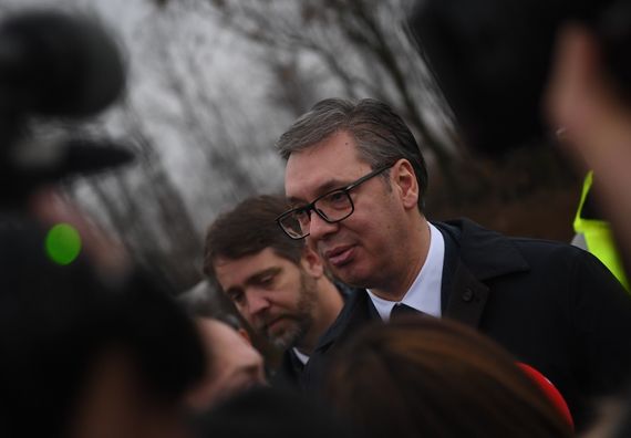 Predsednik Vučić obišao radove na izgradnji Severne obilaznice oko Kragujevca