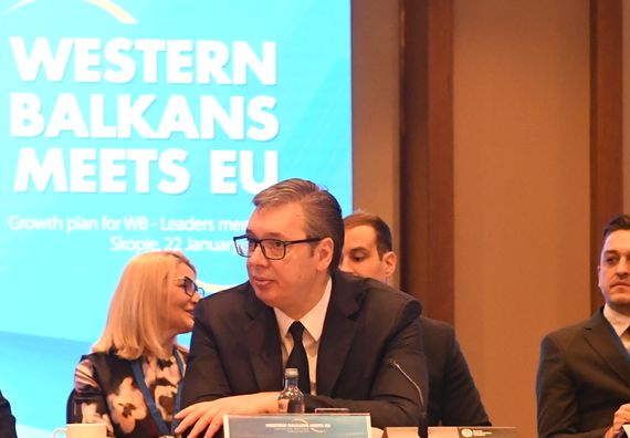 Председник Вучић присуствовао сусрету „Западни Балкан и ЕУ“ и састанку о Плану раста за Западни Балкан у Скопљу