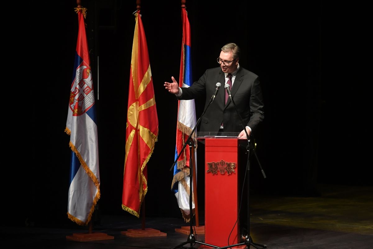 Председник Вучић на свечаној Светосавској академији у Скопљу