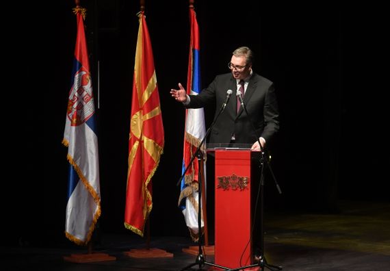 Председник Вучић на свечаној Светосавској академији у Скопљу