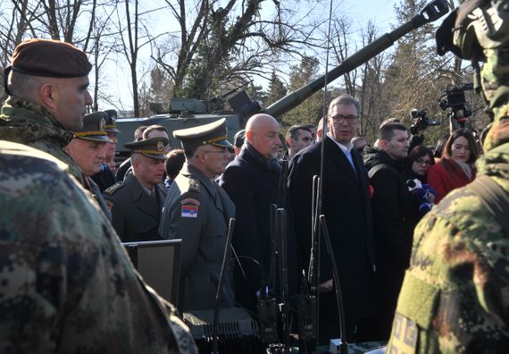 Predsednik Vučić u Domu Garde na predstavljanju rezultata i sposobnosti Vojske Srbije