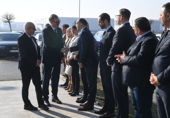 Председник Вучић присуствоваo церемонији полагања камена темељца за изградњу нове фабрике компаније 