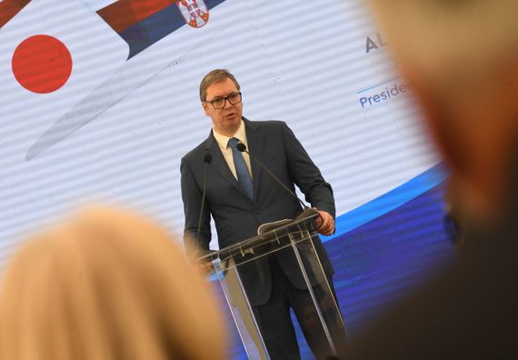 Predsednik Vučić prisustvovao ceremoniji obeležavanja početka radova na izgradnji nove fabrike japanske kompanije JFE SHOJI SERBIA D.O.O.