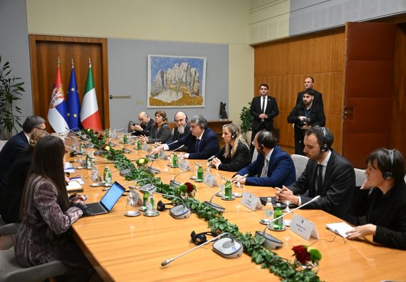 Састанак са председником и делегацијом Одбора за политику Европске уније Парламента Републике Италије