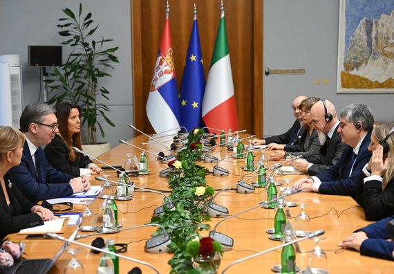 Састанак са председником и делегацијом Одбора за политику Европске уније Парламента Републике Италије