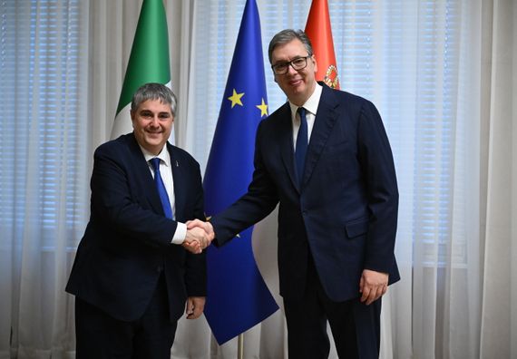 Састанак са председником и делегацијом Одбора за политику Европске уније Парламента Републике Италије