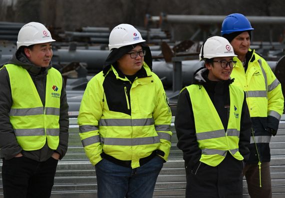 Обилазак радова на изградњи Новог савског моста