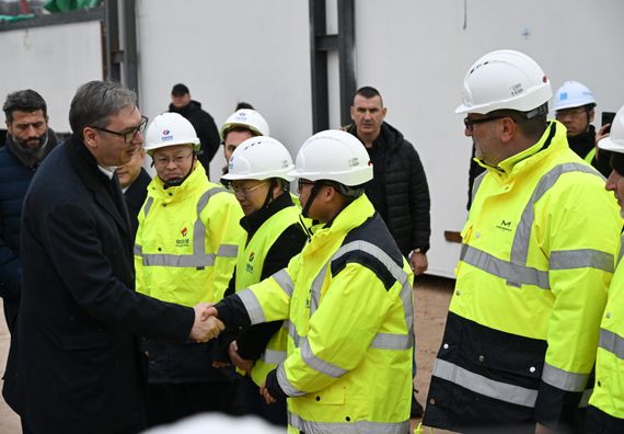 Обилазак радова на изградњи Новог савског моста