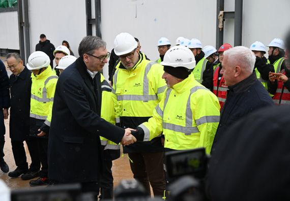 Обилазак радова на изградњи Новог савског моста