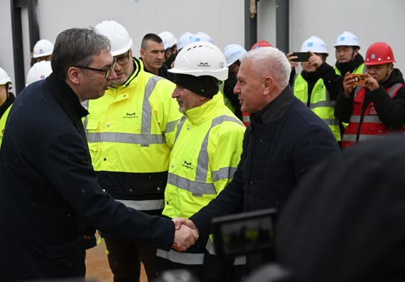 Обилазак радова на изградњи Новог савског моста