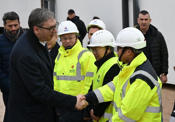 Обилазак радова на изградњи Новог савског моста