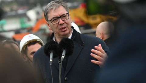 Обилазак радова на изградњи Новог савског моста