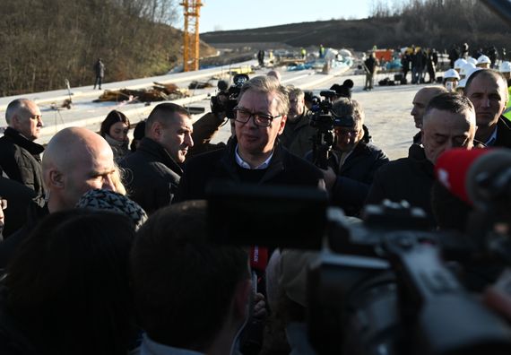 Obilazak radova na izgradnji brze saobraćajnice Požarevac - Veliko Gradište – Golubac „Dunavski koridor“