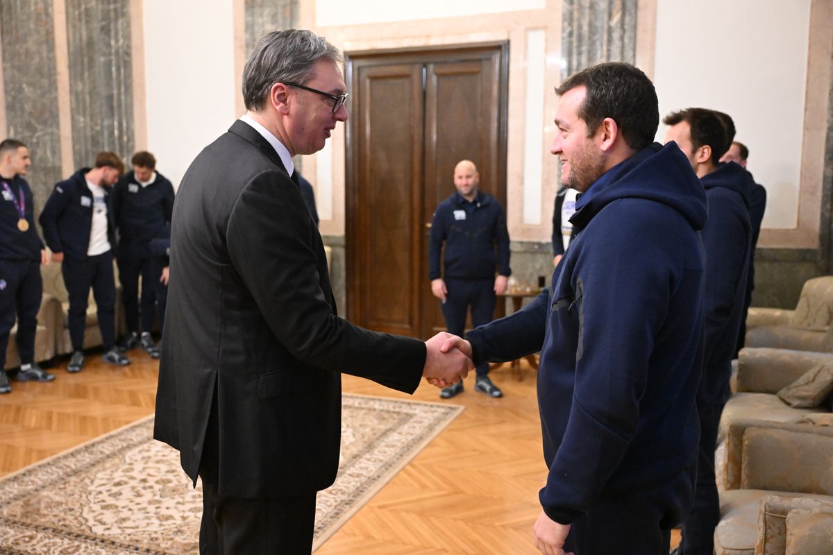 Пријем за чланове ватерполо репрезентације Србије Пријем за чланове ватерполо репрезентације Србије